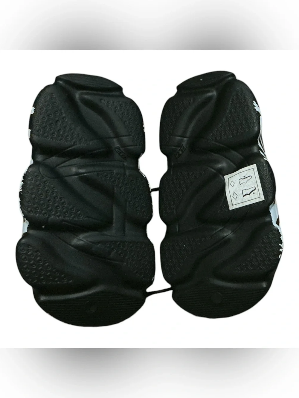 Champion Black & Light Gray Kids Slide Sandals with Logo - Toddler Size 7